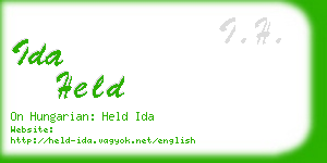 ida held business card